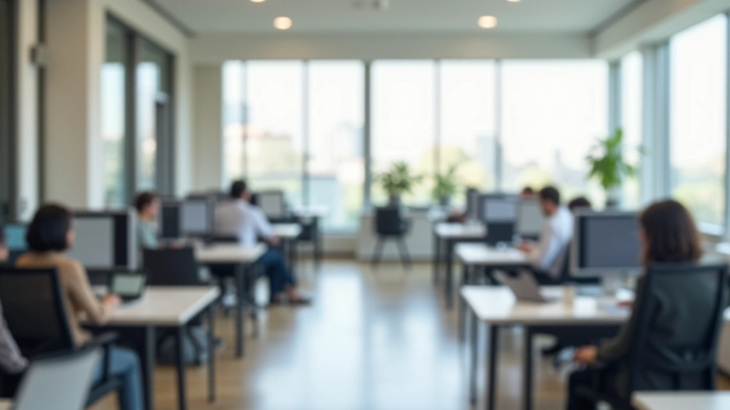 Espaces de travail isolés et aménagés pour la concentration, séparation physique entre les postes